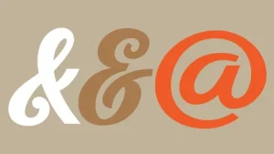 ampersand for glass houses font