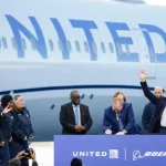 United Airlines CEO Kirby meets Boeing CEO Ortberg.