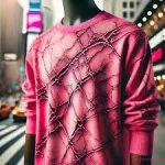cracked pink Zek top